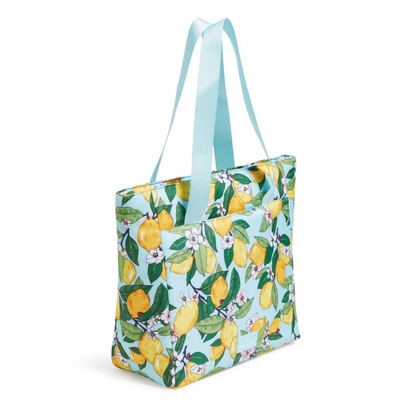 SALE! Vera Bradley Lemon Grove Large Insulated Cooler Bag Tote New NWT - Picture 13 of 14